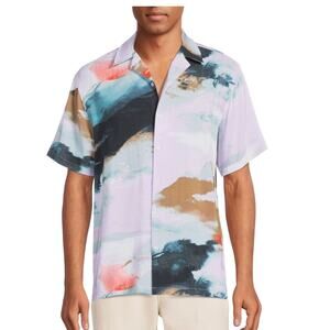 No Boundaries Men’s Rayon Resort Shirt